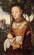 CRANACH, Lucas the Elder Young Mother with Child dfhd oil painting picture wholesale